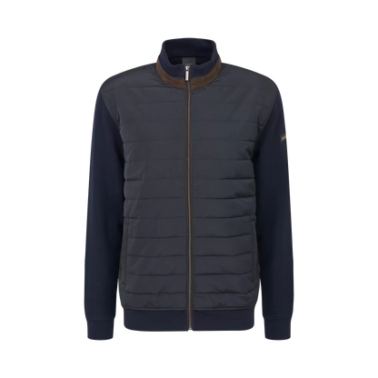 Bugatti Jacket with Blended Fabric in Navy