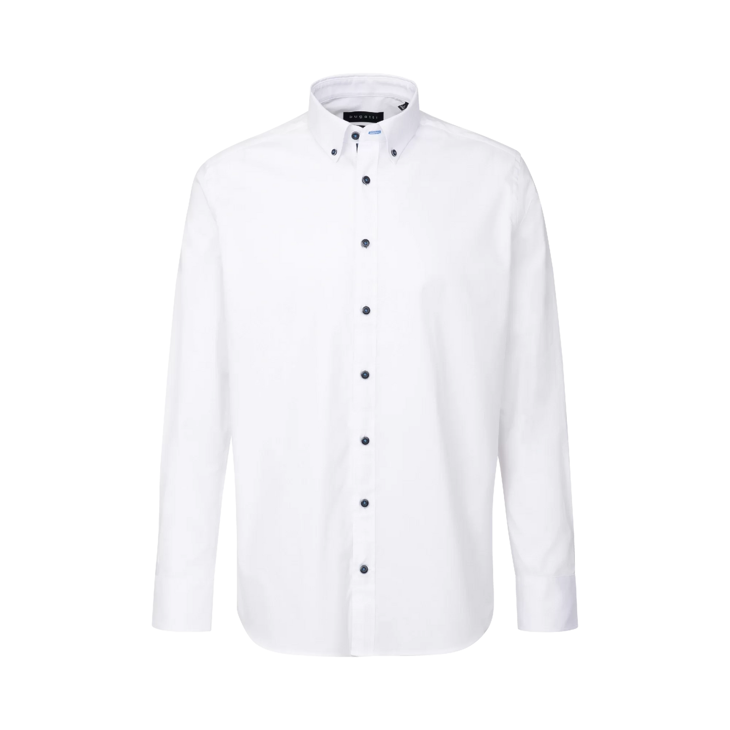 Bugatti Easy Care Long Sleeve White Shirt
