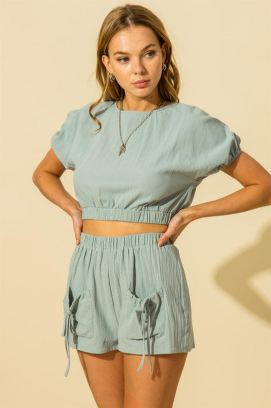 Tie Back Crop Top
