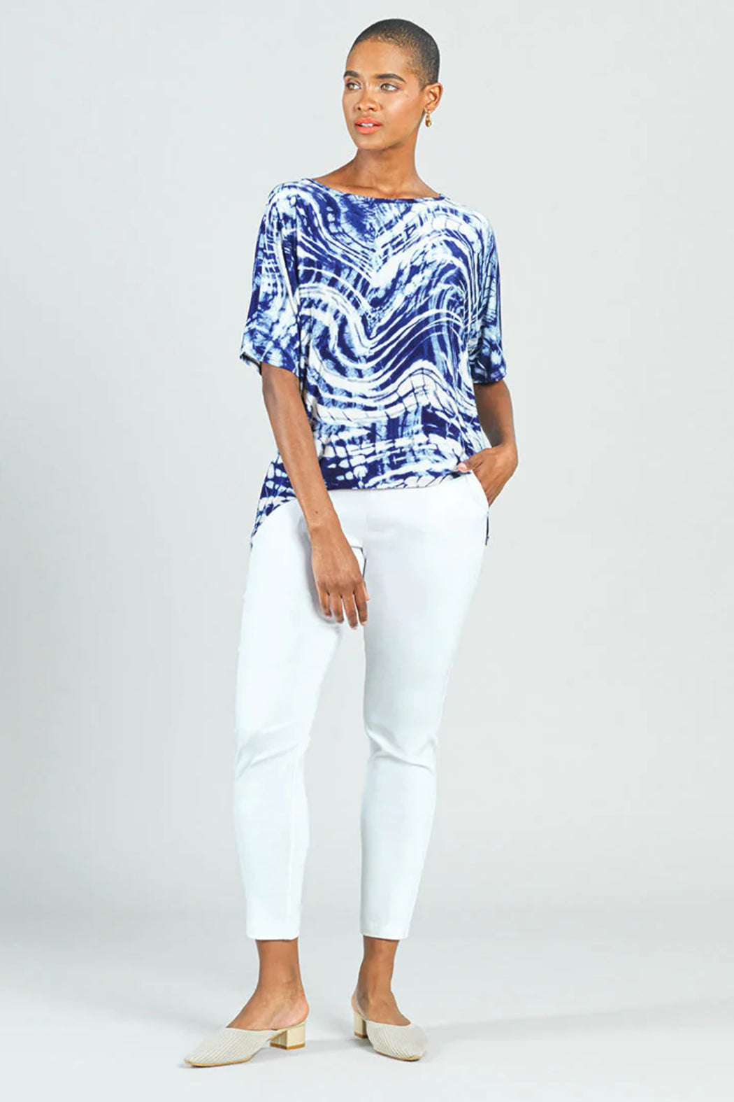 Tie-Dye 1/2 Sleeve Knit-Top