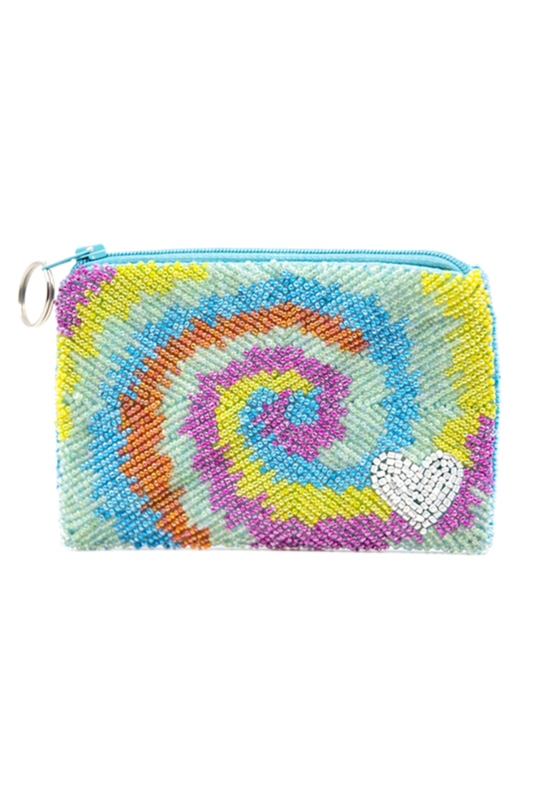 Tie Dye Beaded Coin Purse