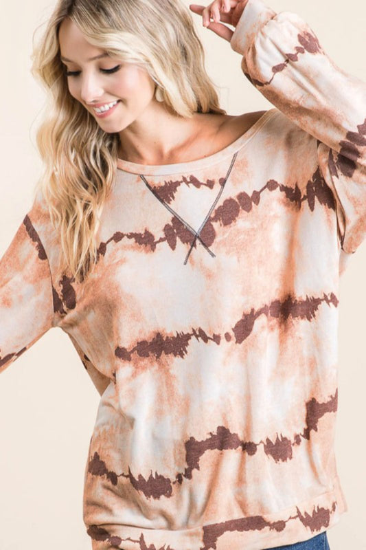 Tie Dye French Terry Pull Over