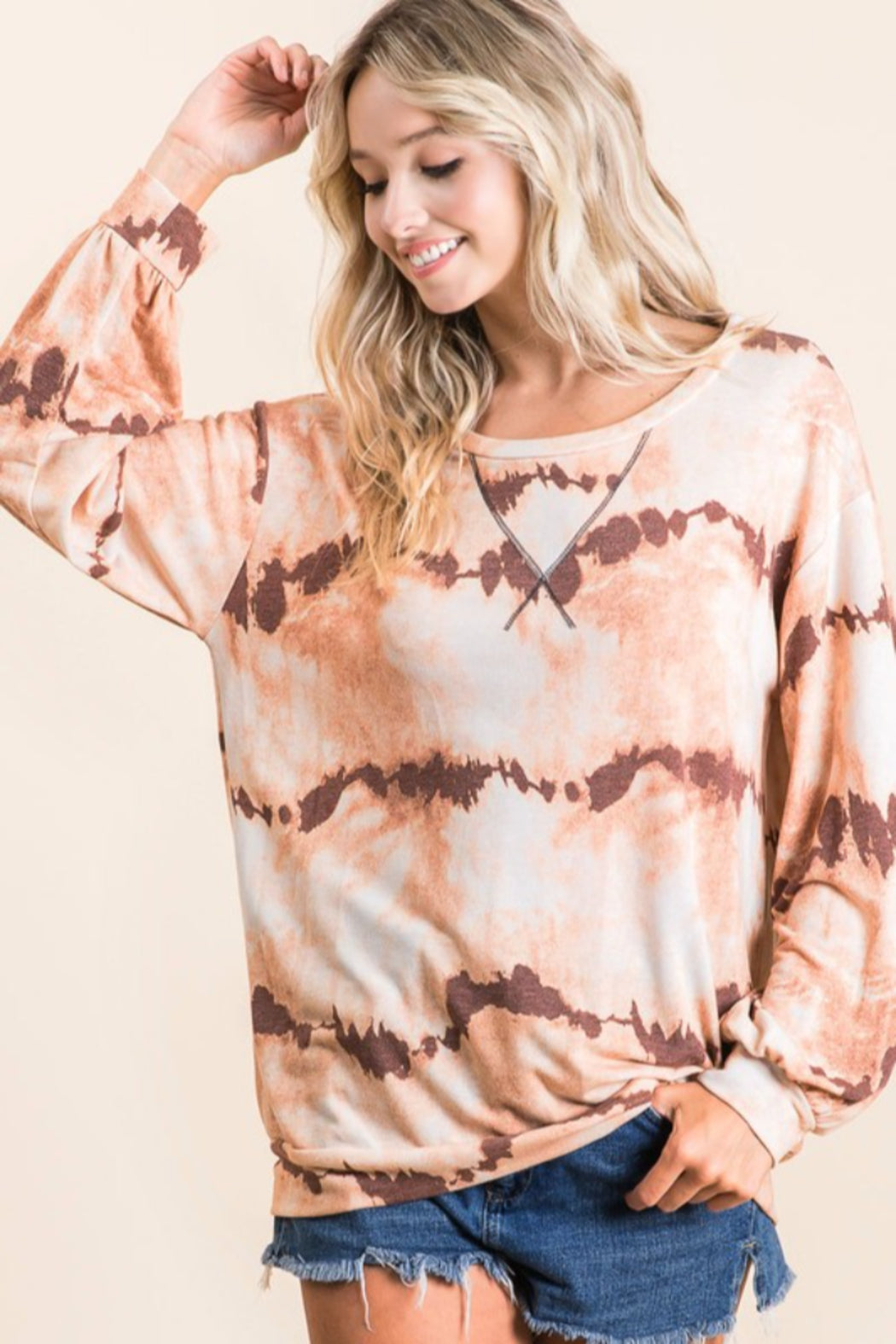 Tie Dye French Terry Pull Over