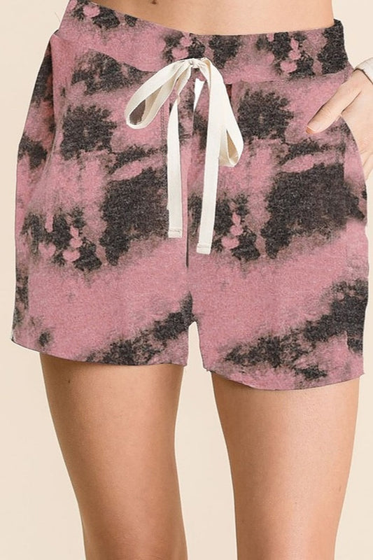 Tie Dye Print Shorts