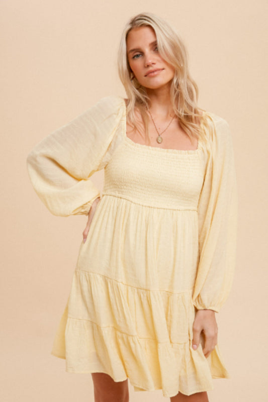 TIERED BABYDOLL DRESS