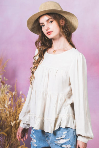 Tiered Ruffle Top