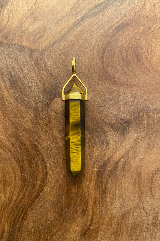 Tigers Eye Point Pendant