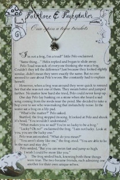 Toad storybook necklace