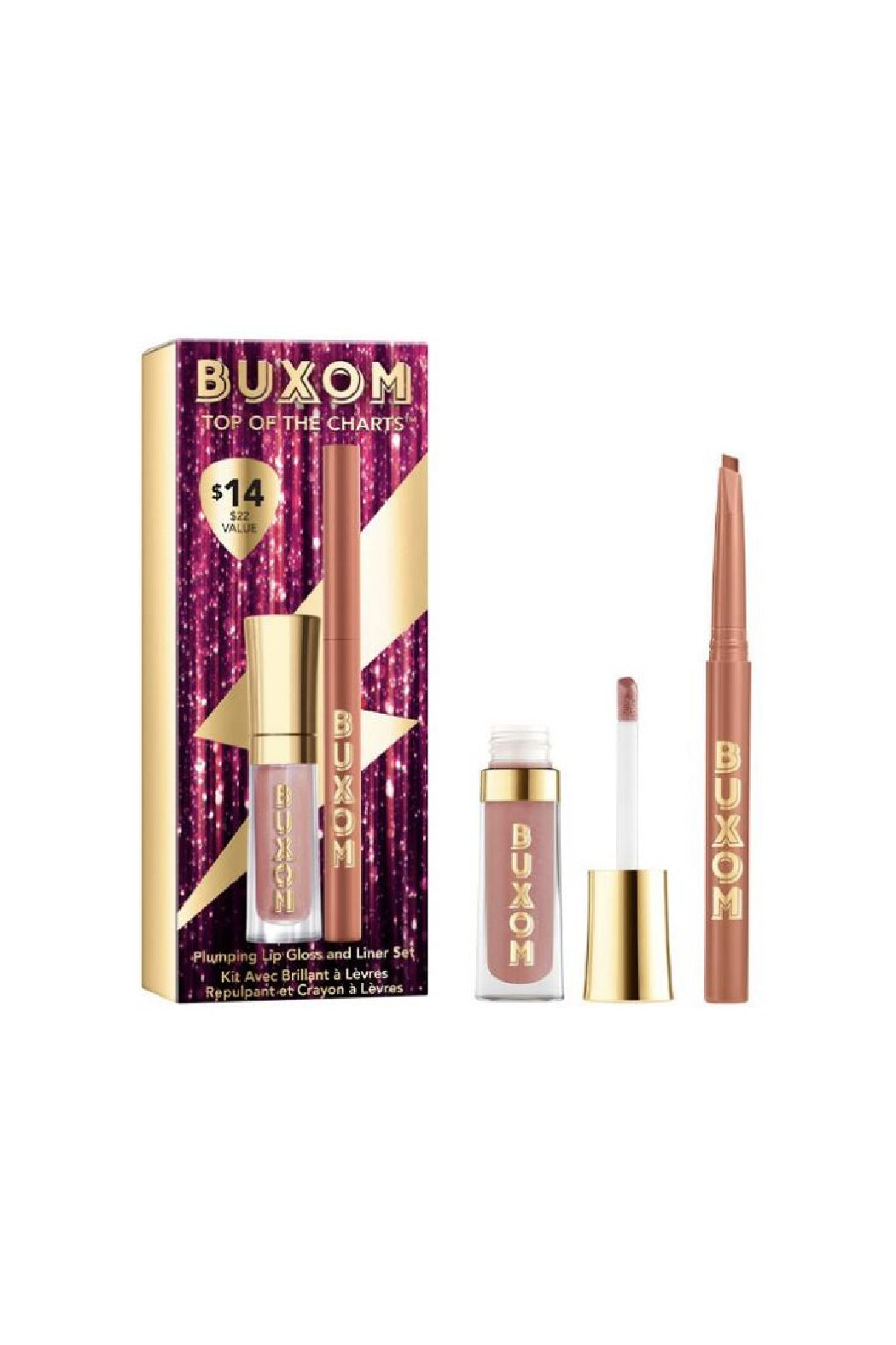 Top of the Charts Plumping Lip Gloss and Liner Set
