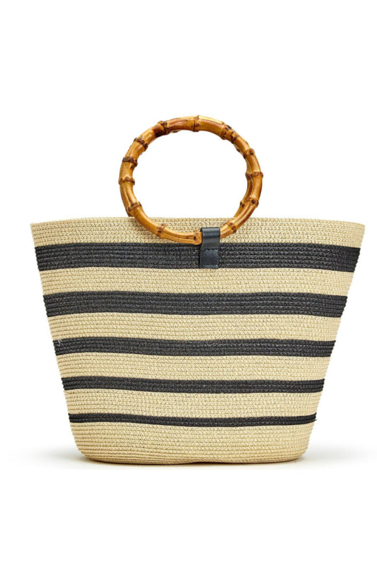 TOTE BAG WITH BAMBOO HANDLE