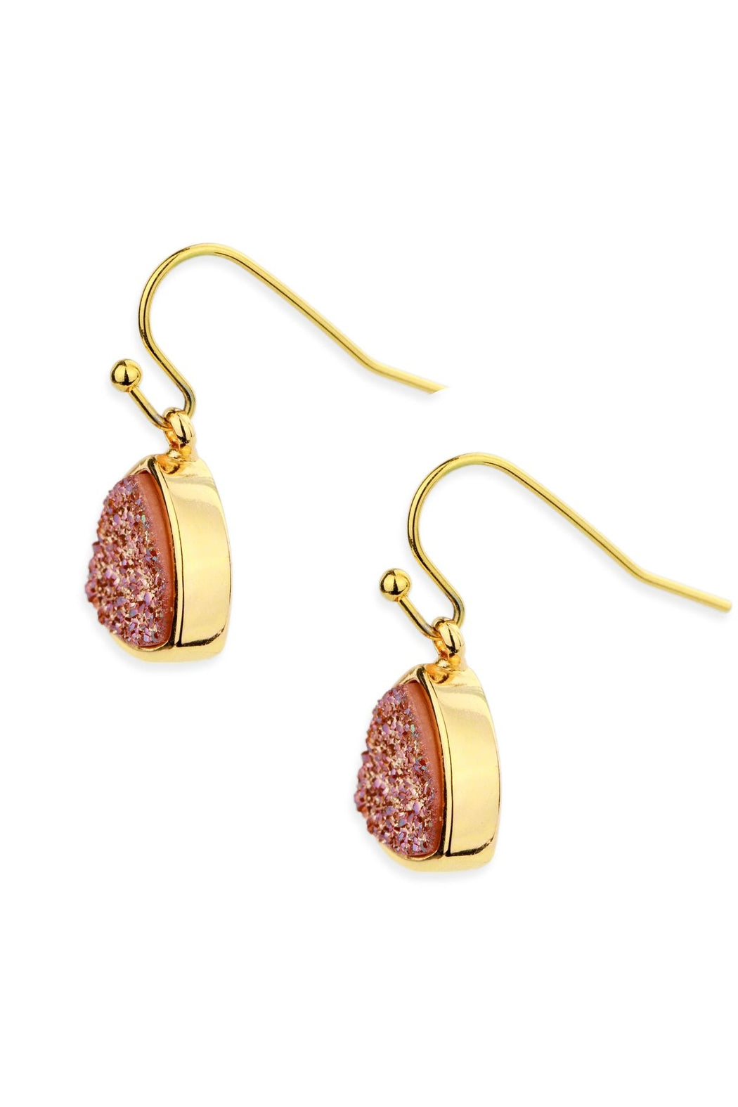 Triangle Dangle Druzy Earring
