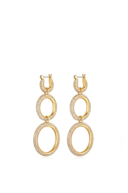 Triple Pave Hoops