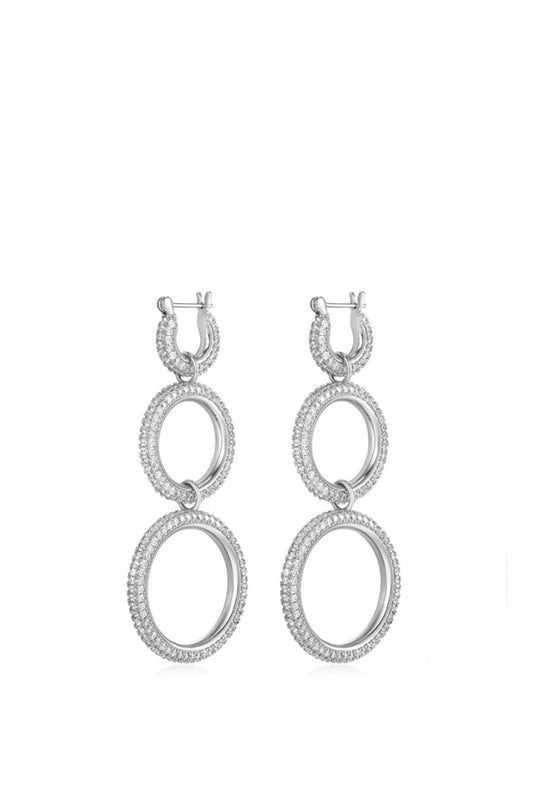 Triple Pave Hoops
