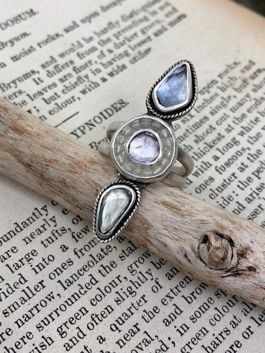 Triple Sapphire Rise Ring