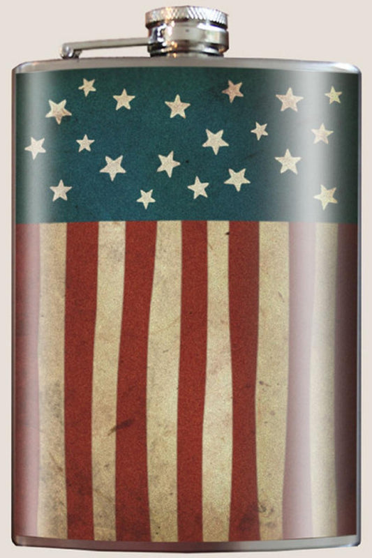 American Flag Flask