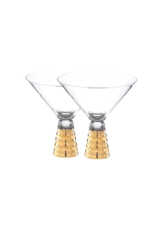 Truro Gold Martini Glass Set of two