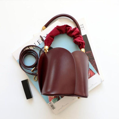 Tulip Leather Bucket