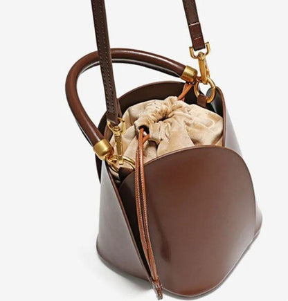 Tulip Leather Bucket