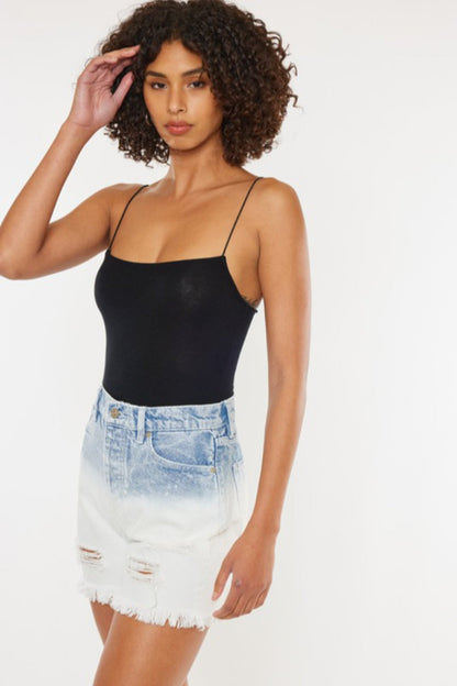 Ultra High Rise Denim Shorts