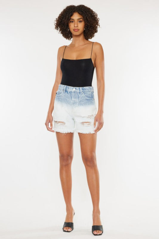 Ultra High Rise Denim Shorts