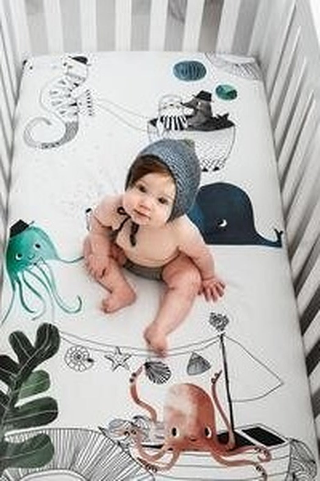Underwater Love Standard Size Crib Sheet