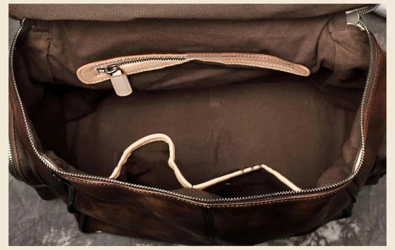 Unisex Leather Backpack