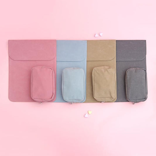 Vegan Leather Laptop Sleeve Set