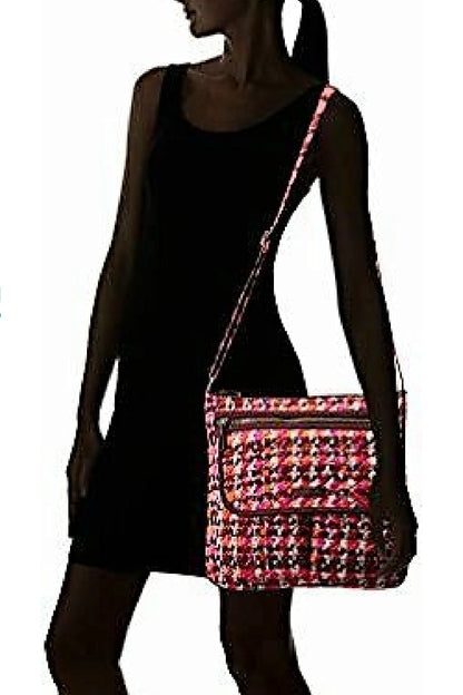 Vera Bradley Houndstooth Tweed Mailbag