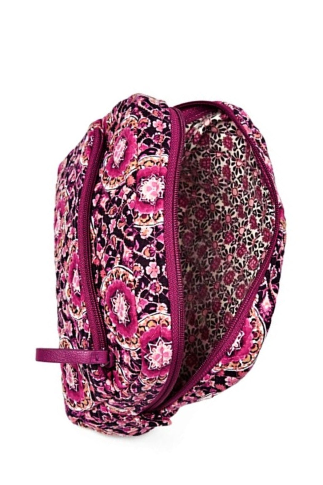 Vera Bradley Raspberry Medallion Medium Cosmetic