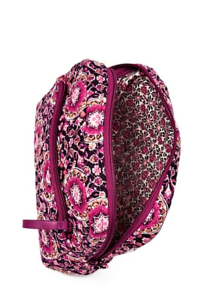 Vera Bradley Raspberry Medallion Medium Cosmetic
