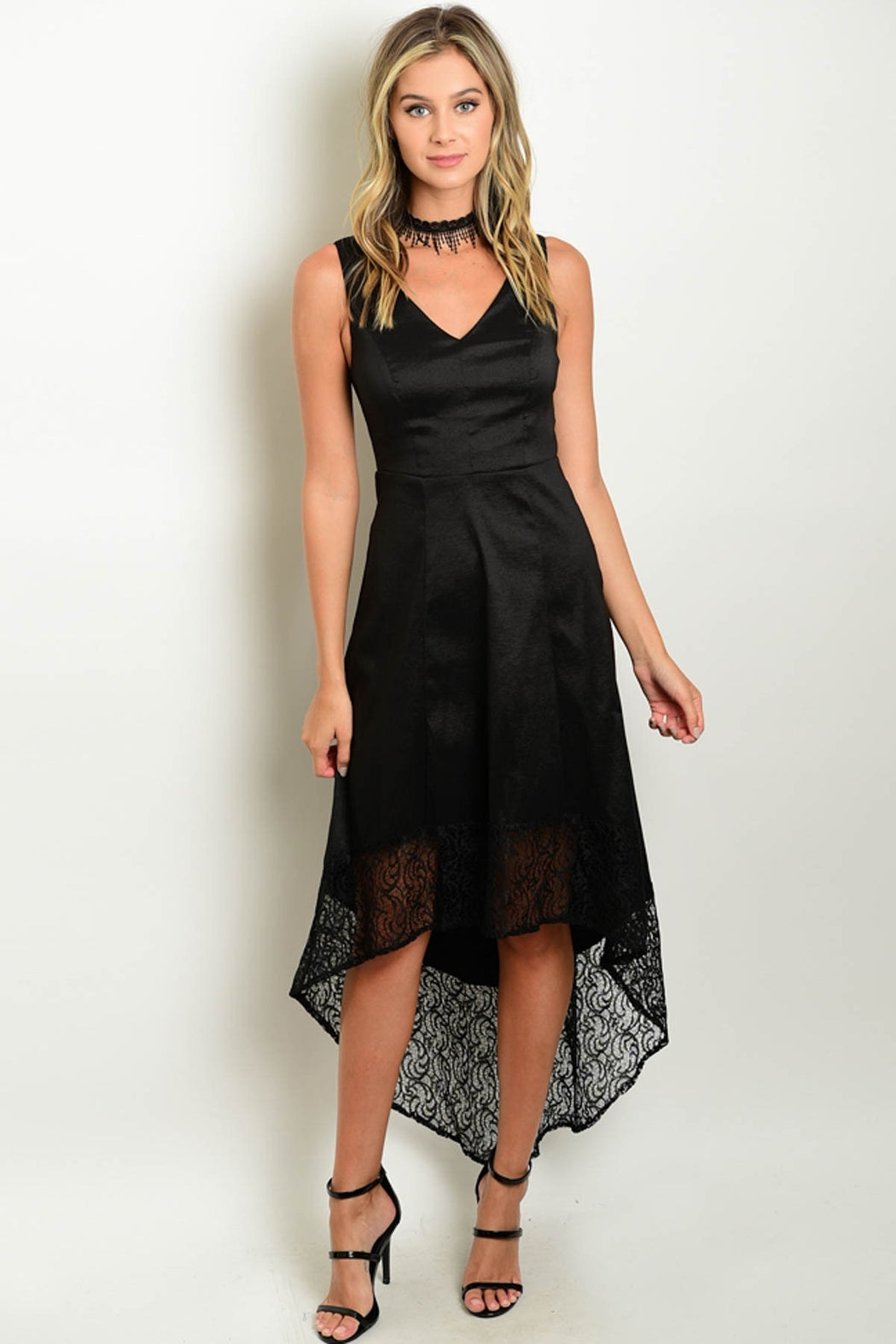 Black High Low Dress