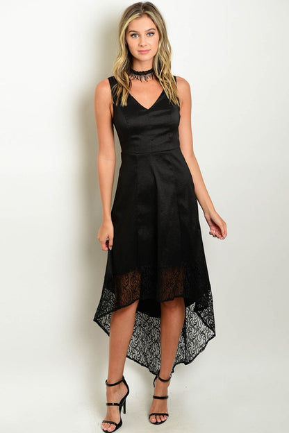 Black High Low Dress