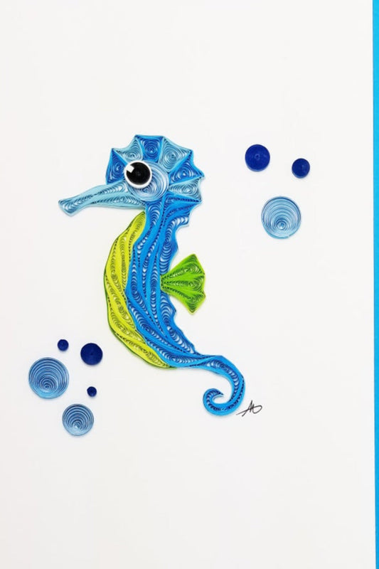 w252 Seahorse Card