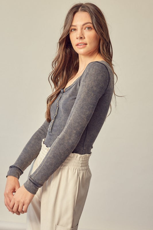 Waffle Knit Bodysuit