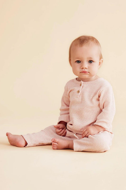Organic Waffle Slouch Pant
