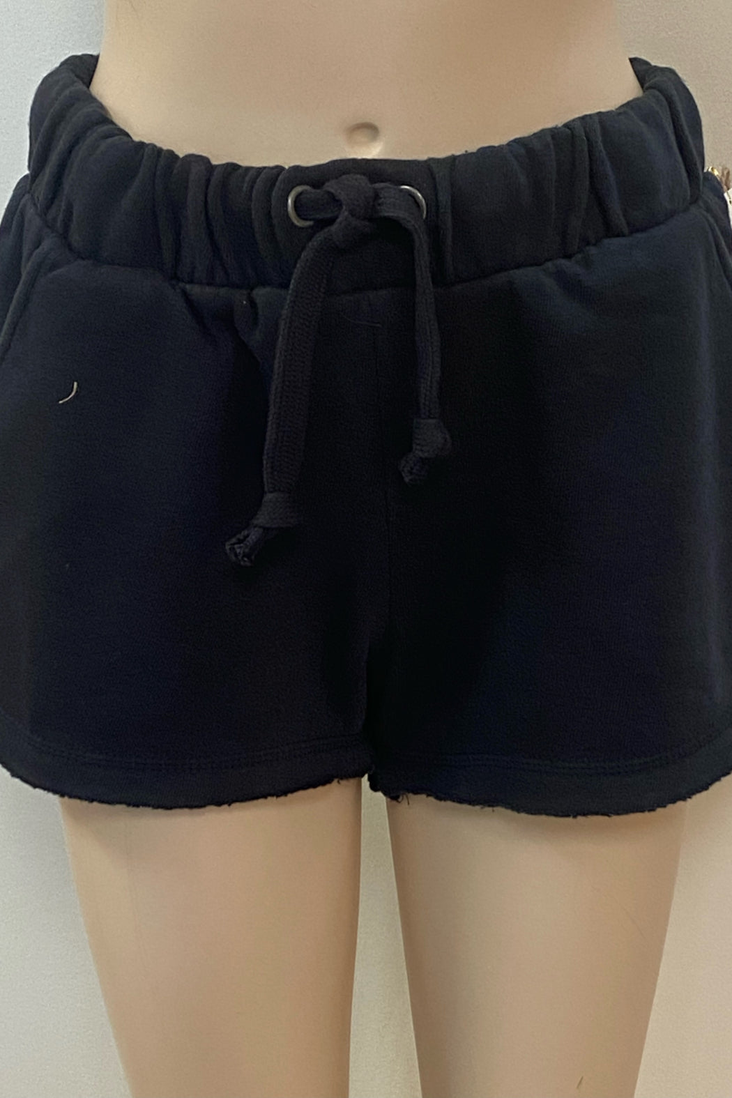 Wash Cropped Raw Edge Shorts