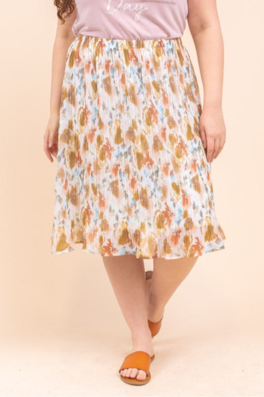 Water Color Skirt Curvy