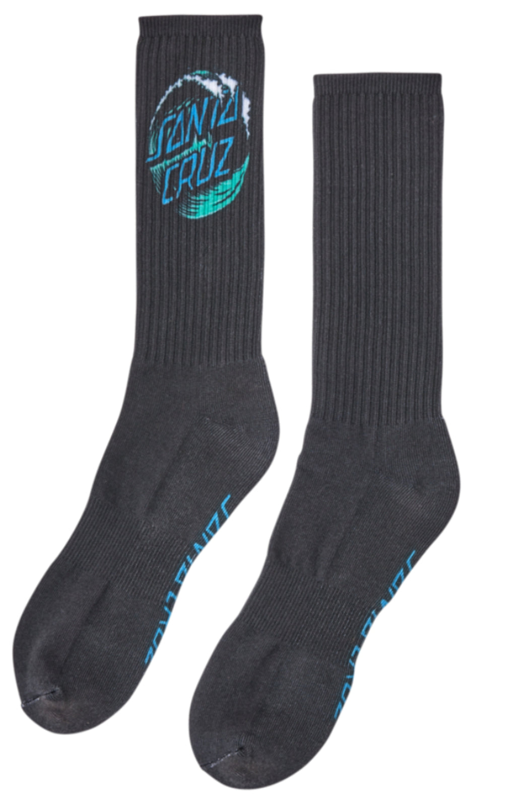 Wave Dot Crew Socks Mens 9-11 1 Pair