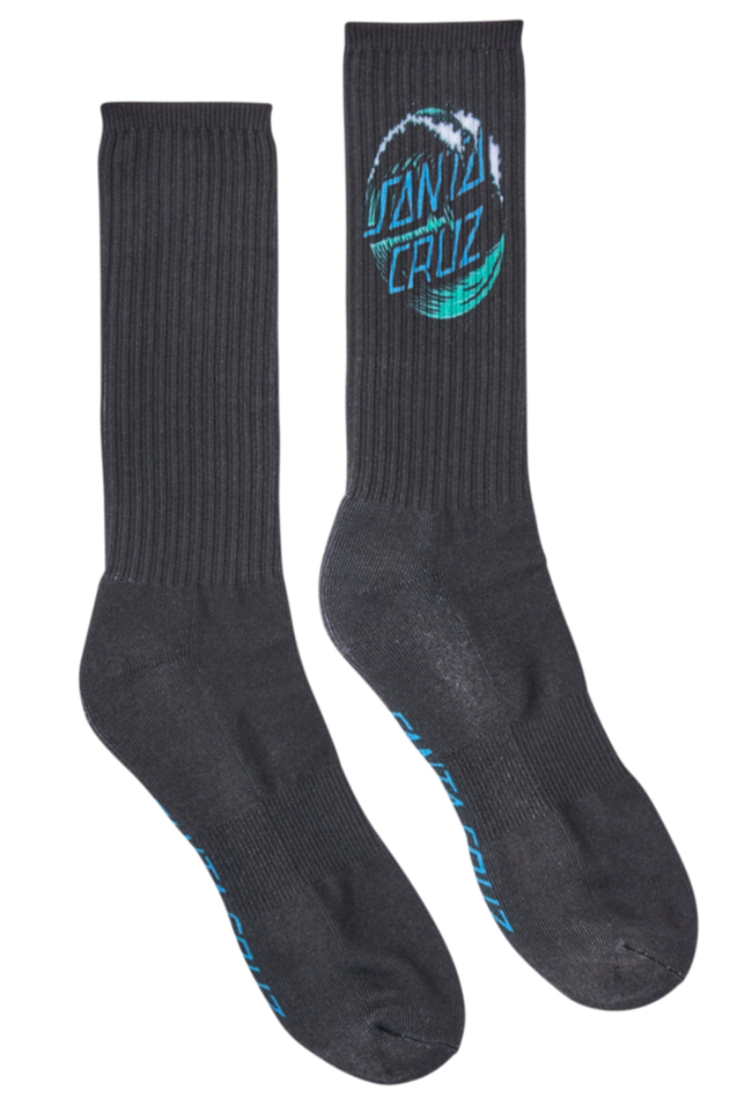 Wave Dot Crew Socks Mens 9-11 1 Pair