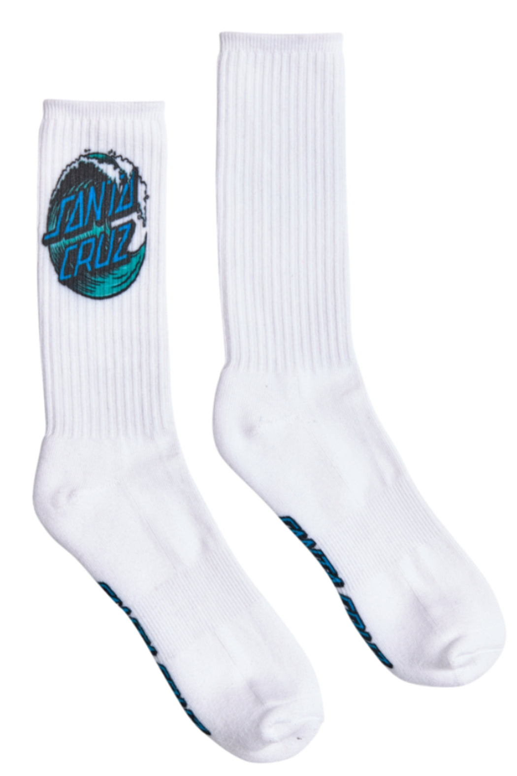 Wave Dot Crew Socks Mens 9-11 1 Pair