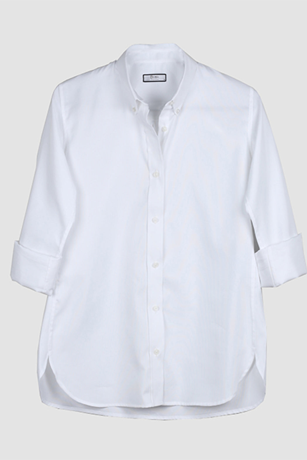 WHITE BUTTON-DOWN OXFORD SHIRT