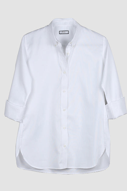 WHITE BUTTON-DOWN OXFORD SHIRT