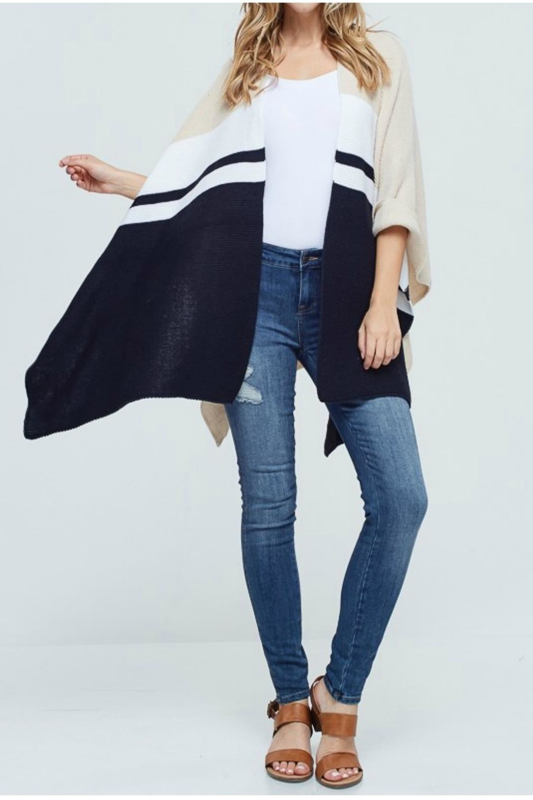 Solid Knit Poncho