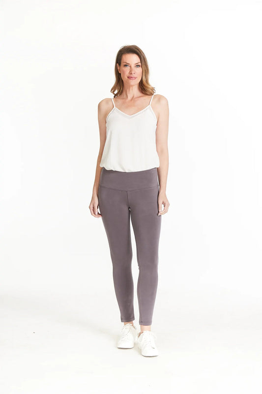 WIDE BAND PULL-ON ANKLE LEGGING