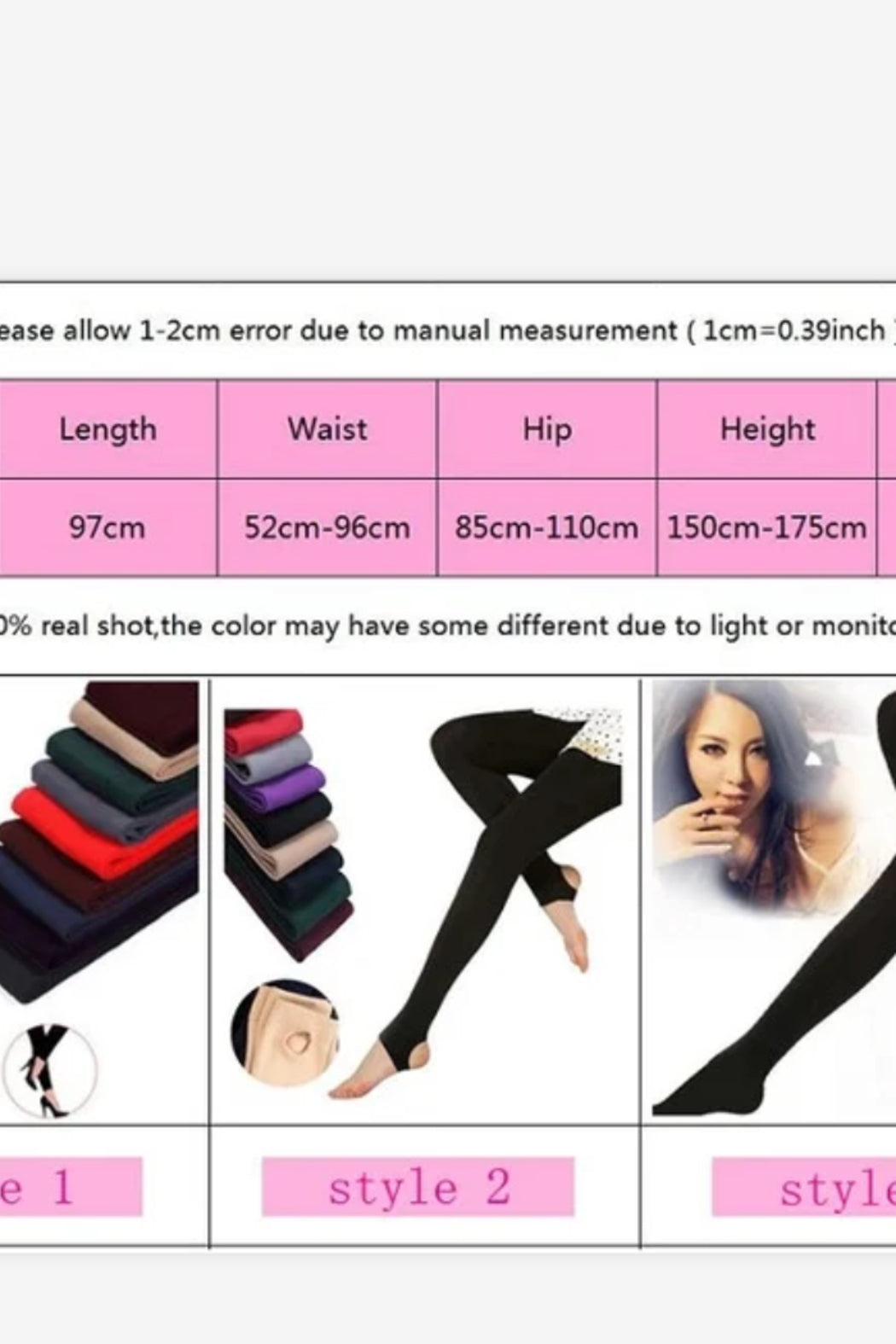Women Brushed Stretch Fleece Lined Leggings-Style 3