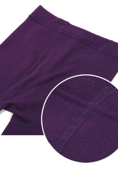 Women Brushed Stretch Fleece Lined Leggings-Style 3