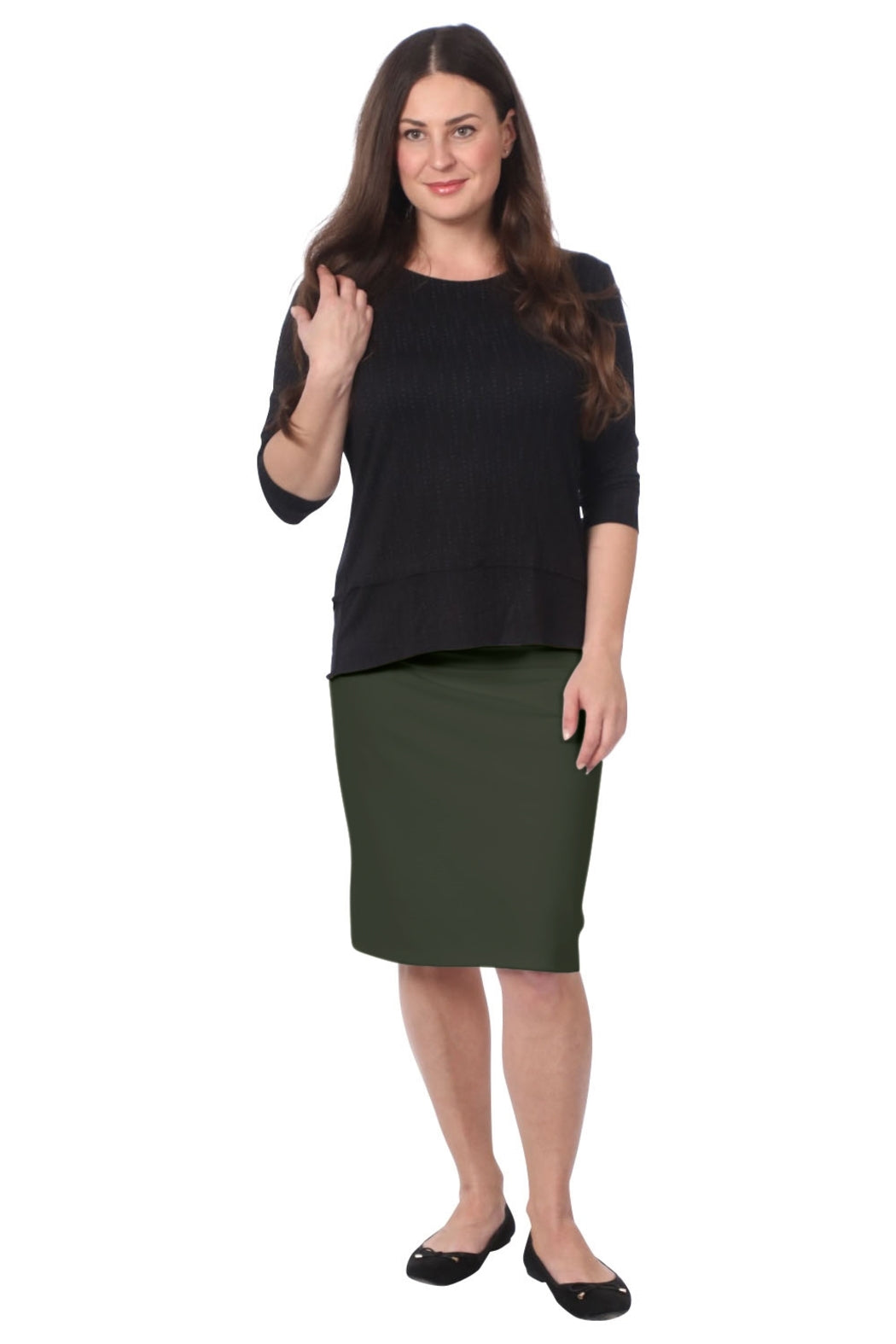 Women's Stretch Pencil Skirt Solids