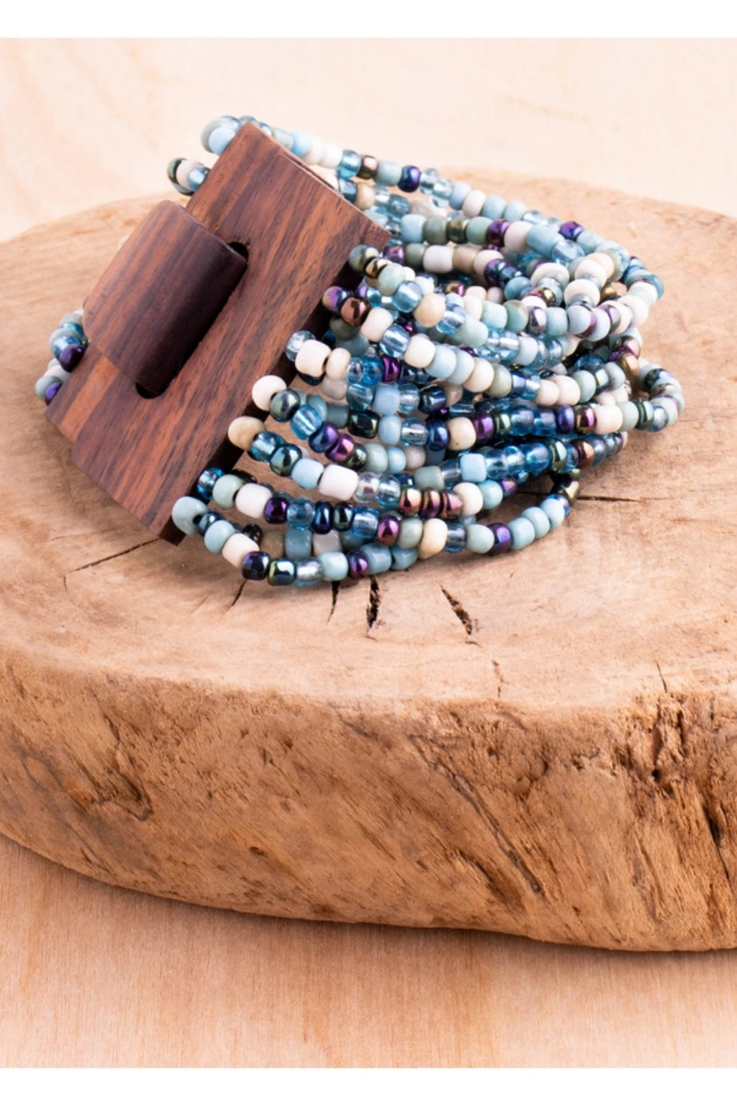 Wood Buckle Multi Bracelet