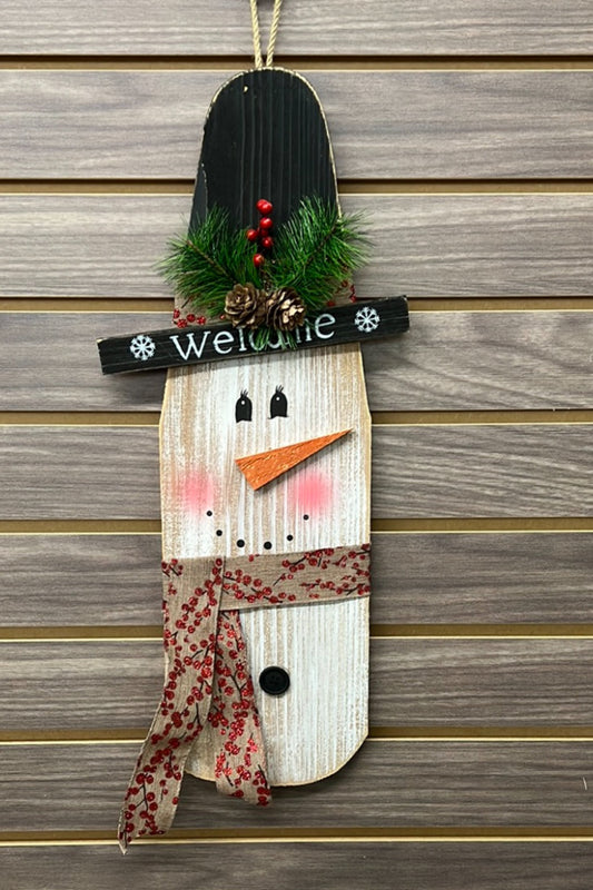 Wood Snowman/Santa Head Hanger