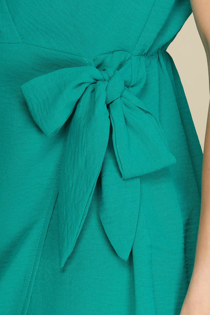 Woven-Dress with Side-Tie